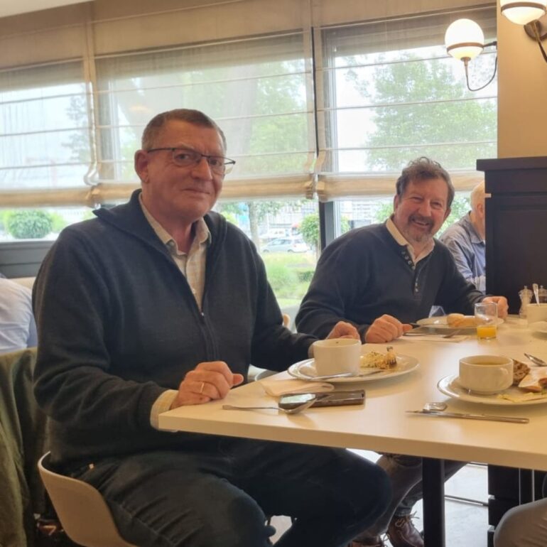 Our scientific advisors enjoying lunch at the 2025 spring meeting